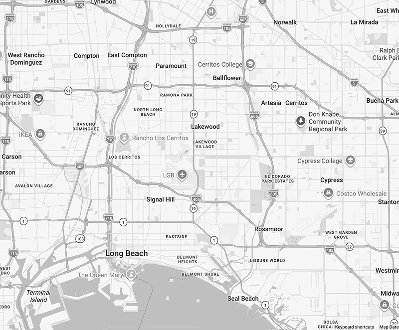 Service area map for Novelty Landscaping